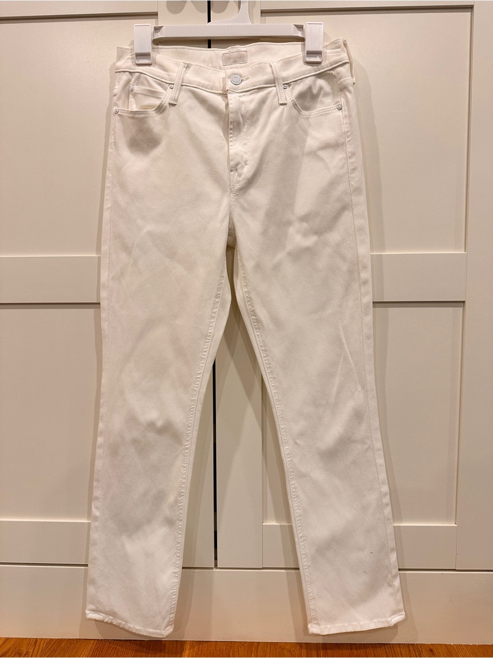 Mother Mid rise dazzler glass slipper wash size 29